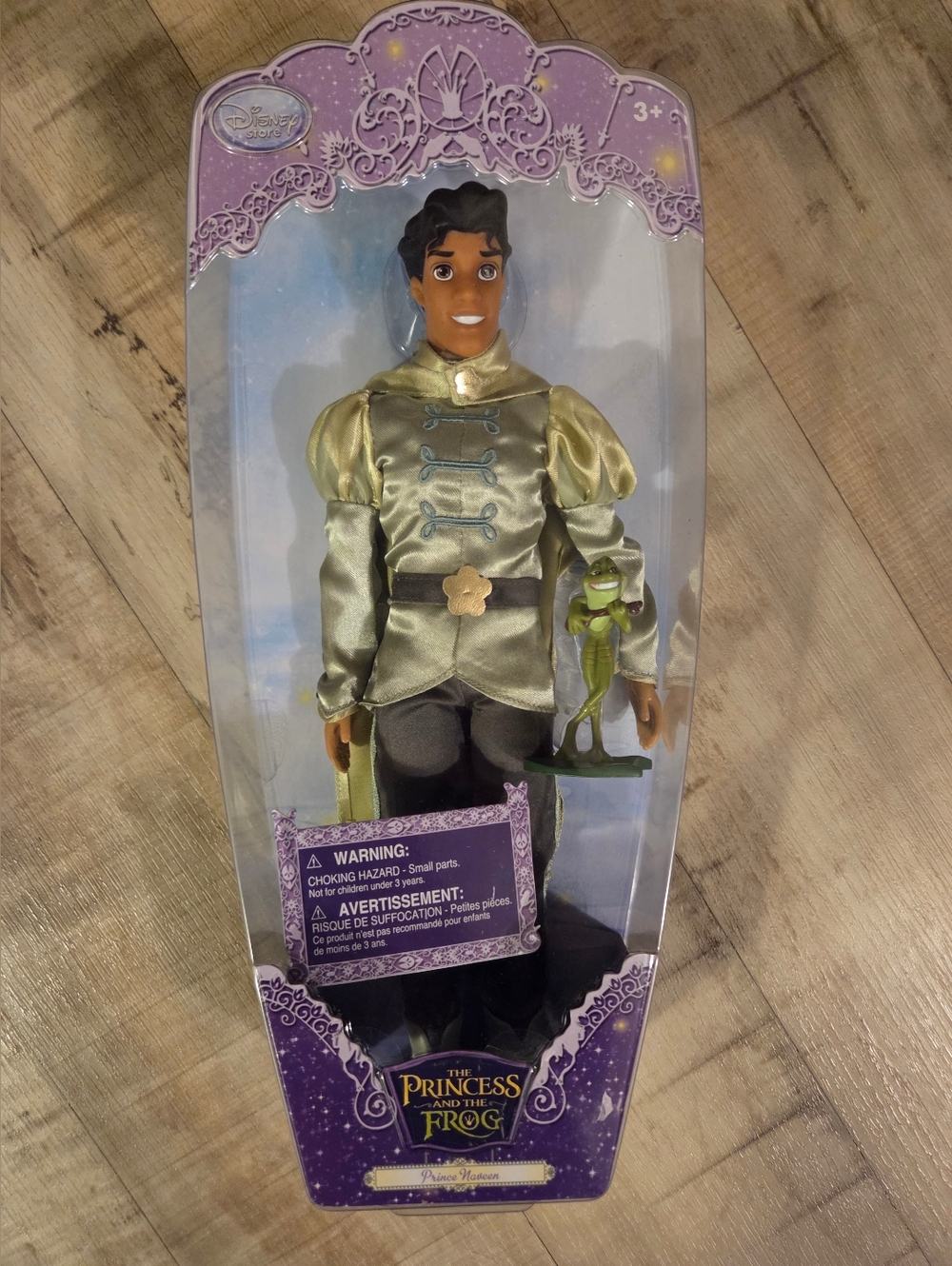 Disney Prince Naveen Costume Doll - Green and Black Outfit with Frog Accessory